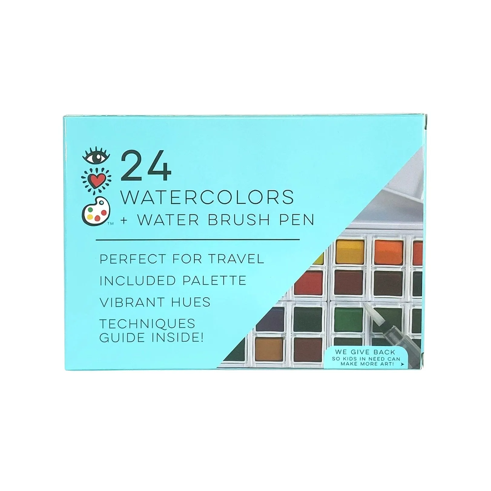 24 Watercolors   Water Brush Pen