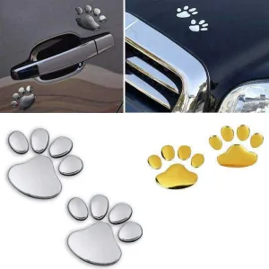 3D Dog Paws Car Decal