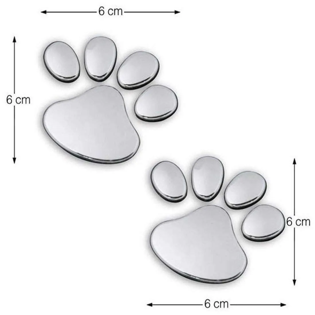 3D Dog Paws Car Decal