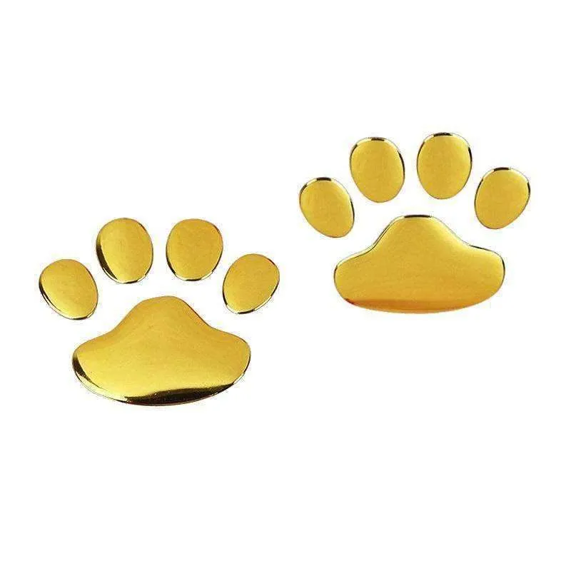 3D Dog Paws Car Decal