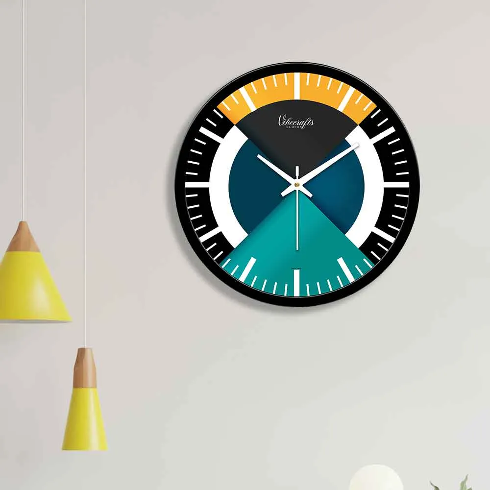 3D Metallic Art Designer Wall Clock