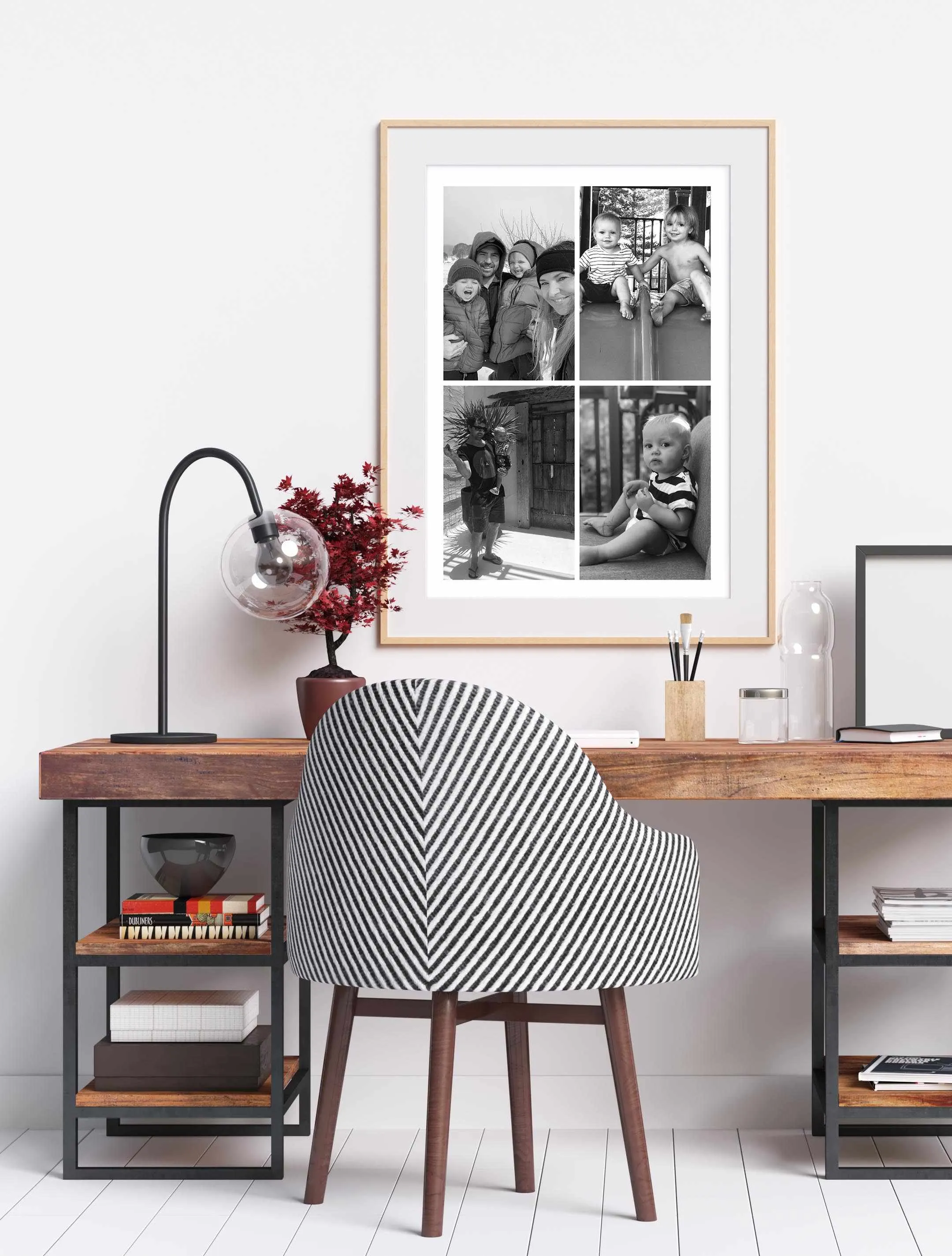 4 Memories In Portrait Art Print