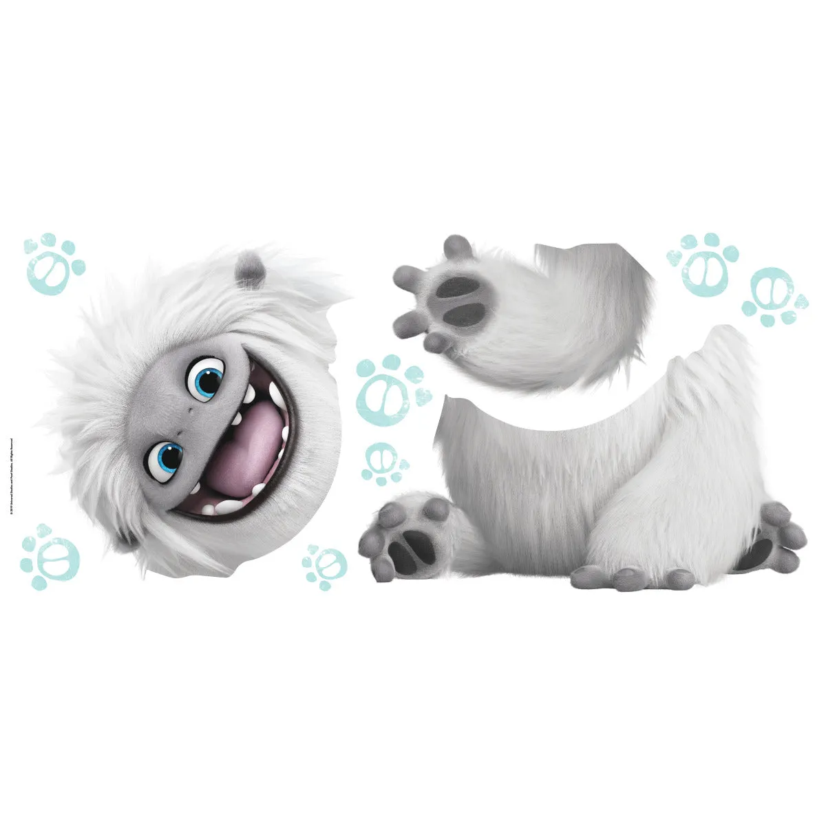 ABOMINABLE PEEL AND STICK GIANT WALL DECALS