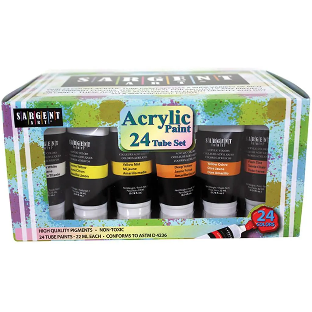 Acrylic Tube Paint Set 24ct 22ml