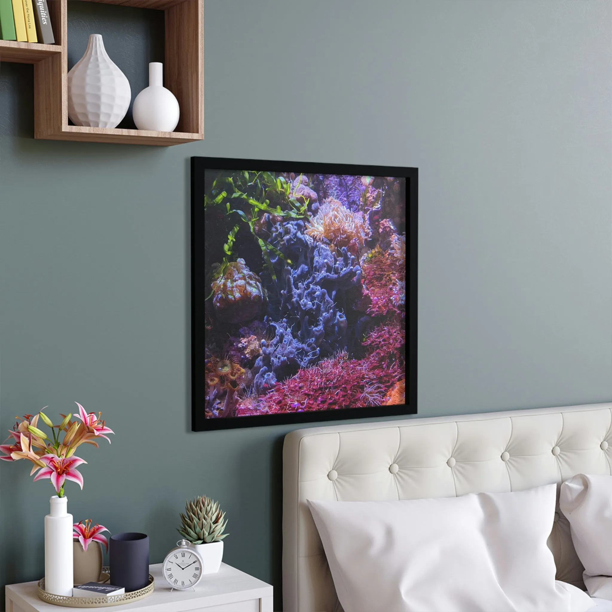 Aquarium Coral Framed Poster