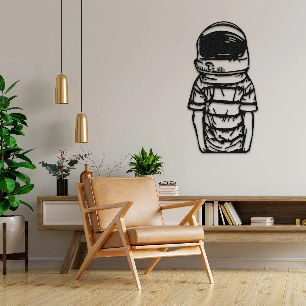 Astronaut Metal Decor for Wall Art