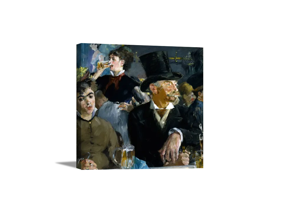 At The Cafe | Edouard Manet Masters Classic Art in Gallery Wrapped Canvas | Various Sizes