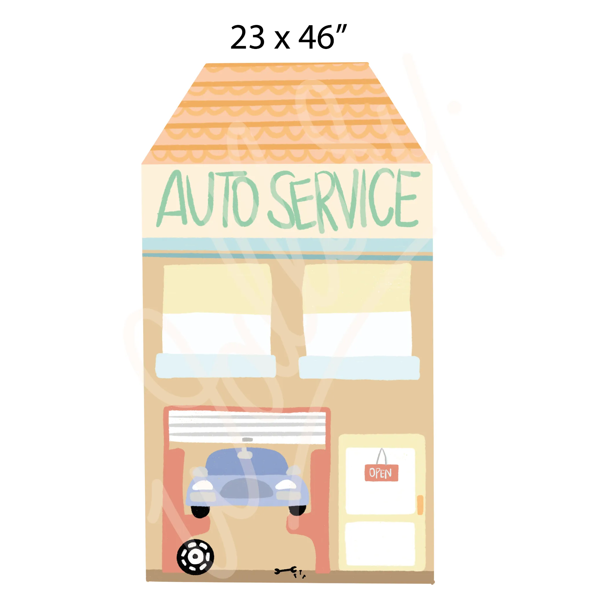 Auto Service Wall Decal