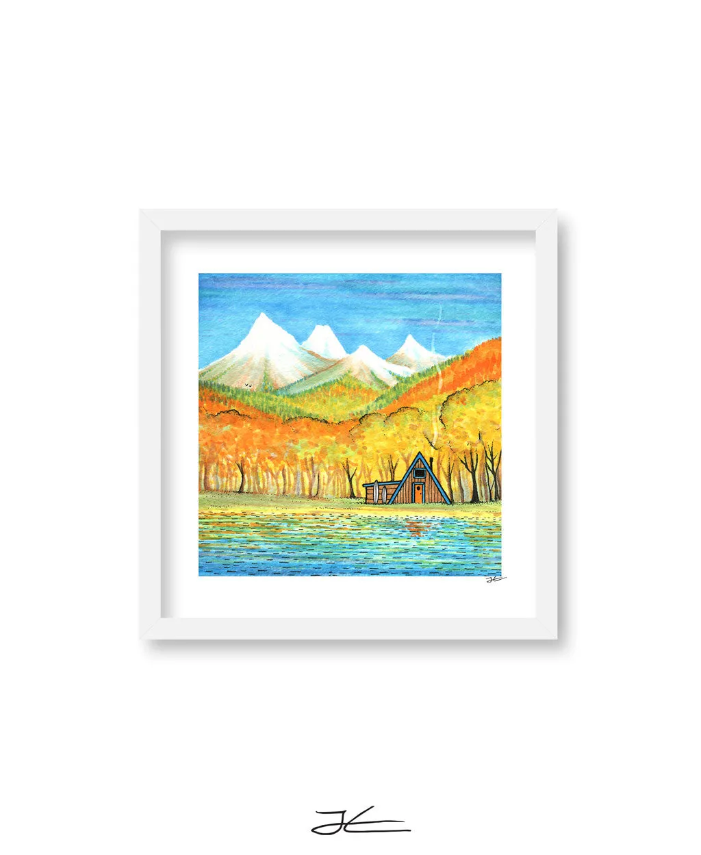 Autumn Cabin - Print/ Framed Print