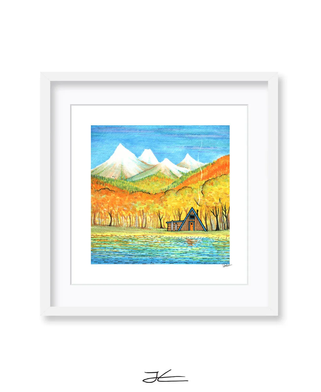 Autumn Cabin - Print/ Framed Print