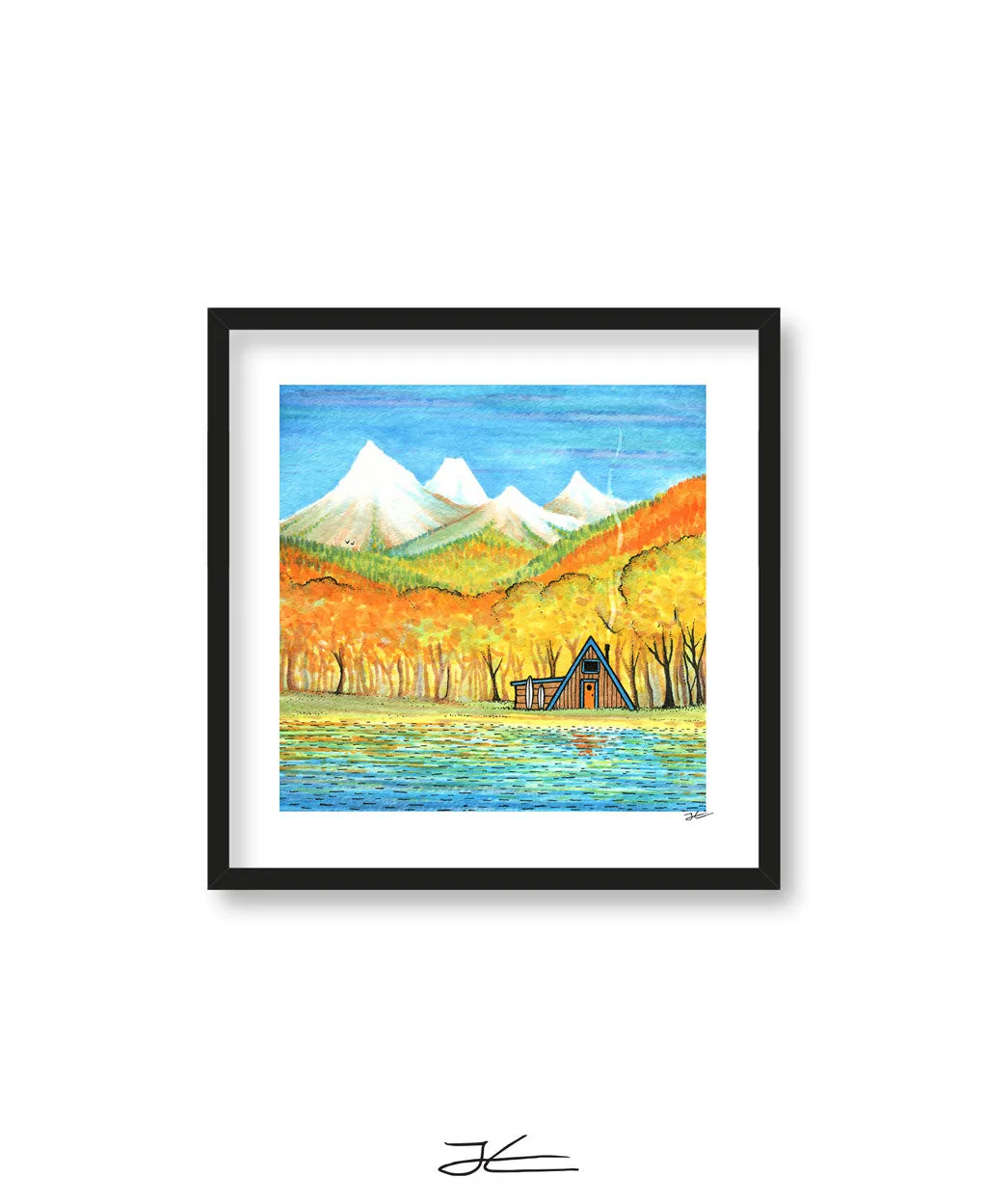 Autumn Cabin - Print/ Framed Print