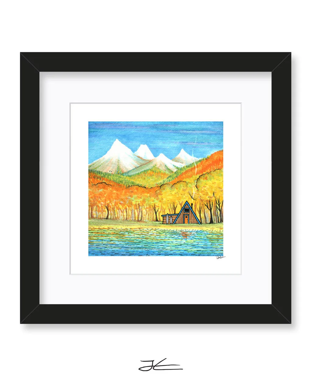 Autumn Cabin - Print/ Framed Print