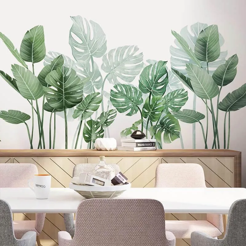 Banana Leaf Peel and Stick Giant Wall Decals