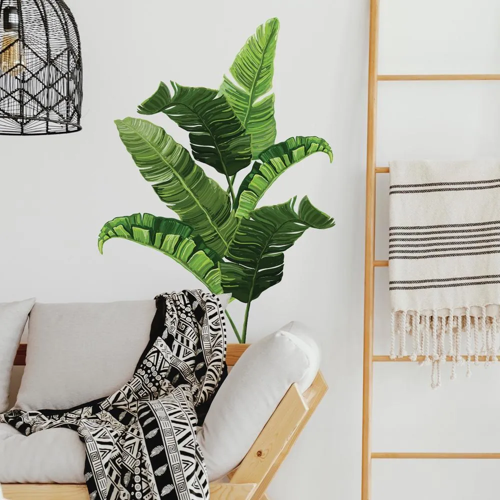 Banana Leaf Peel and Stick Giant Wall Decals