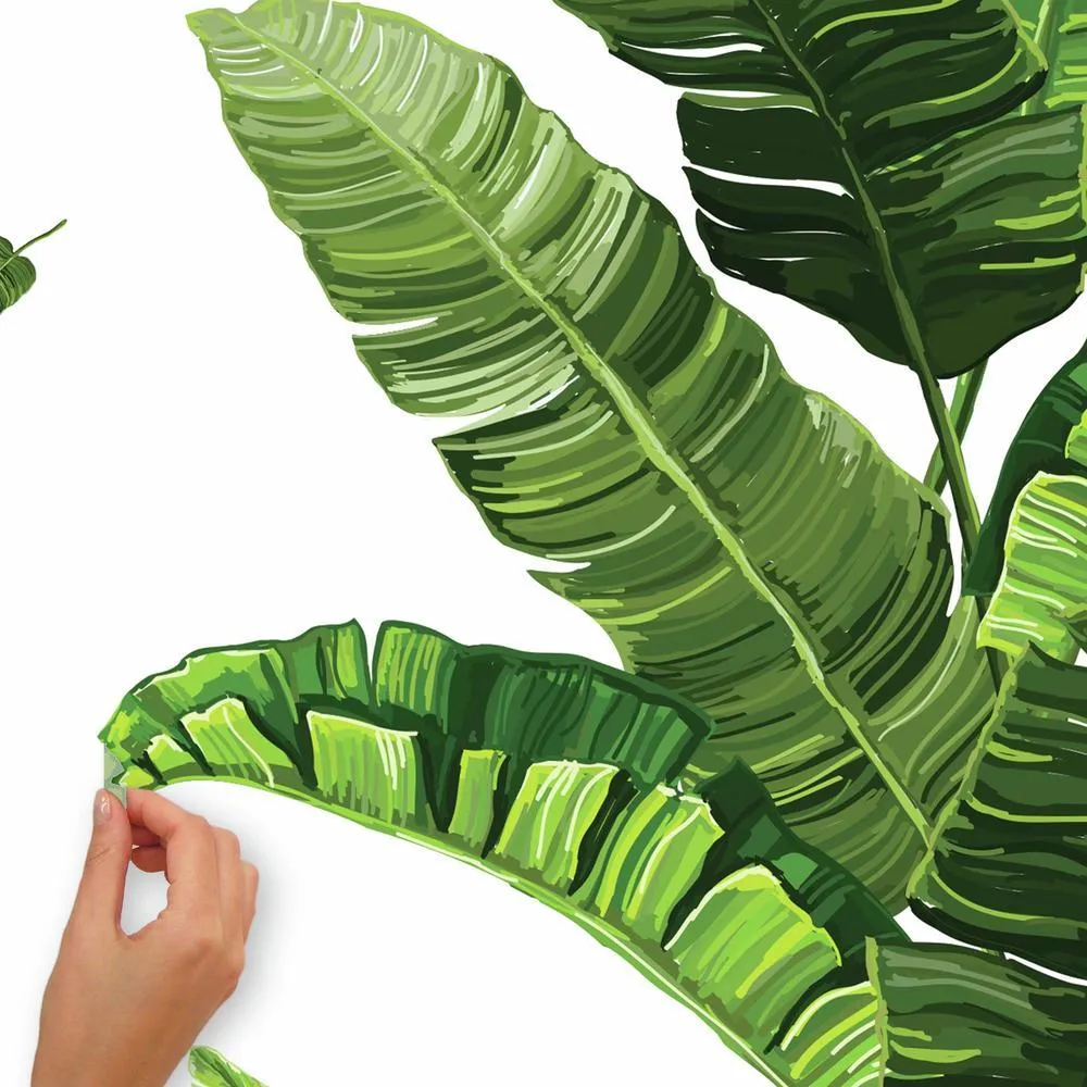 Banana Leaf Peel and Stick Giant Wall Decals