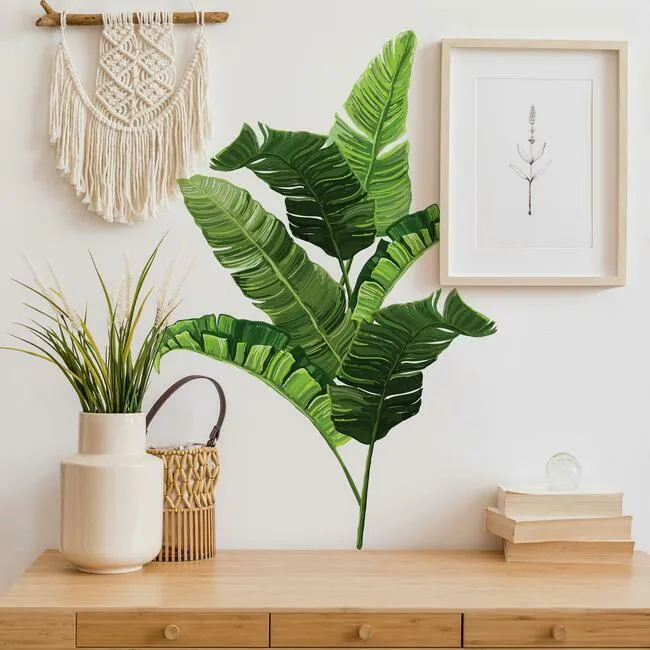 Banana Leaf Peel and Stick Giant Wall Decals