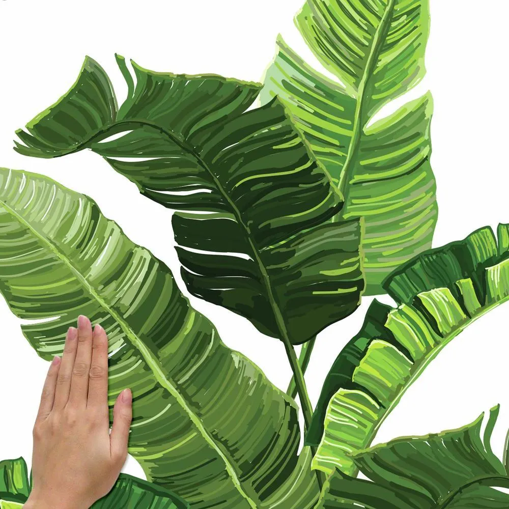 Banana Leaf Peel and Stick Giant Wall Decals