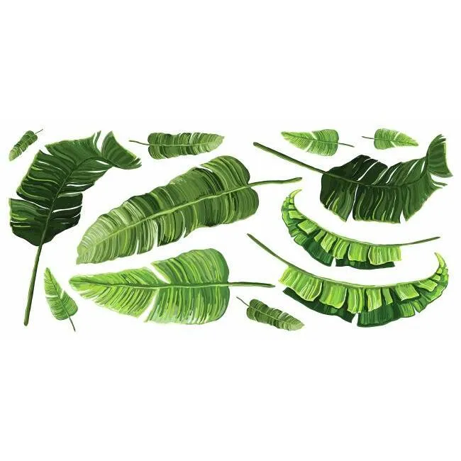 Banana Leaf Peel and Stick Giant Wall Decals