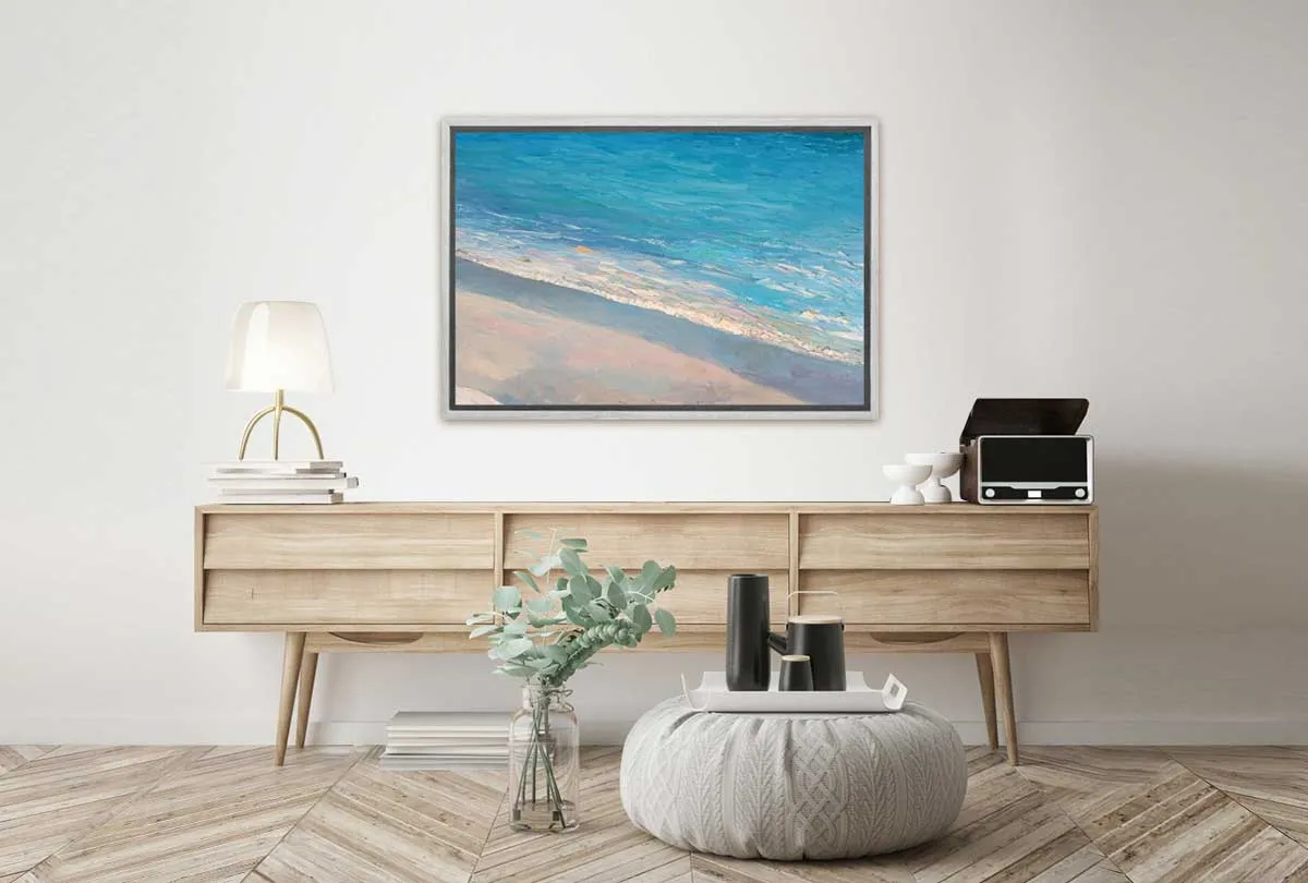 Beach from Above Painting | Canvas Wall Art Print