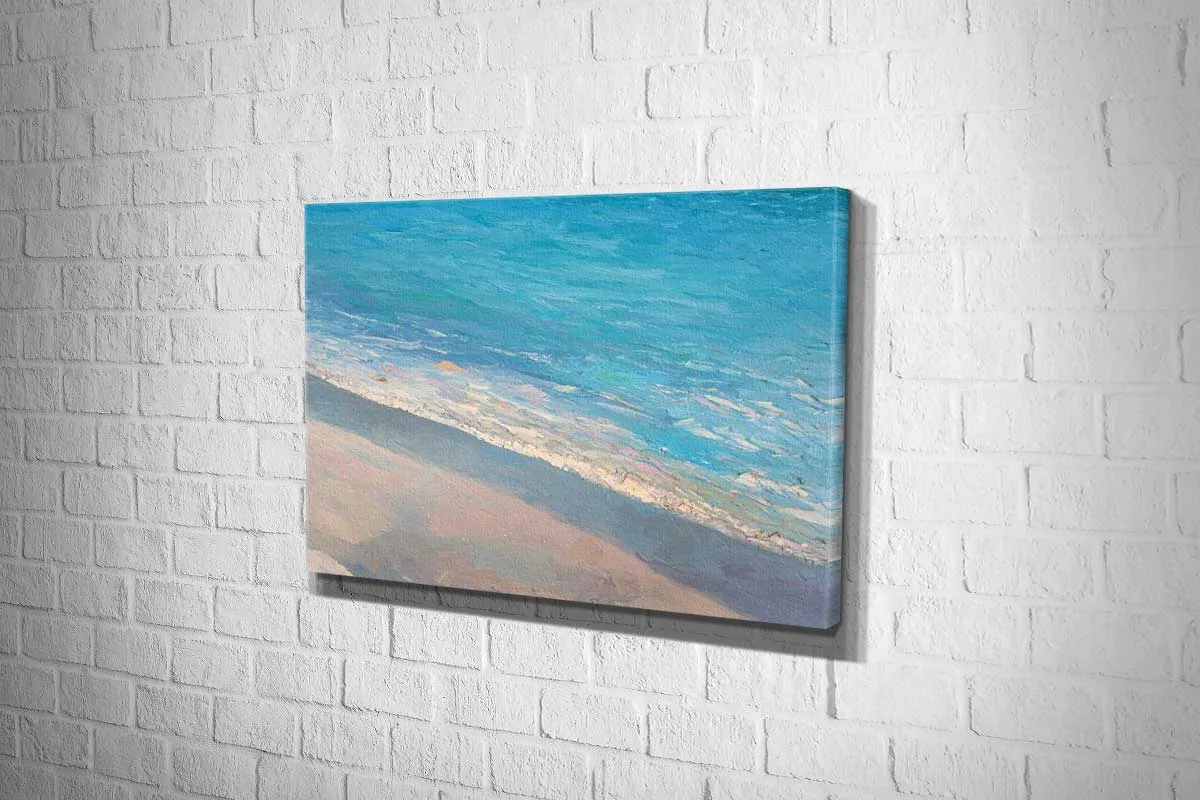 Beach from Above Painting | Canvas Wall Art Print