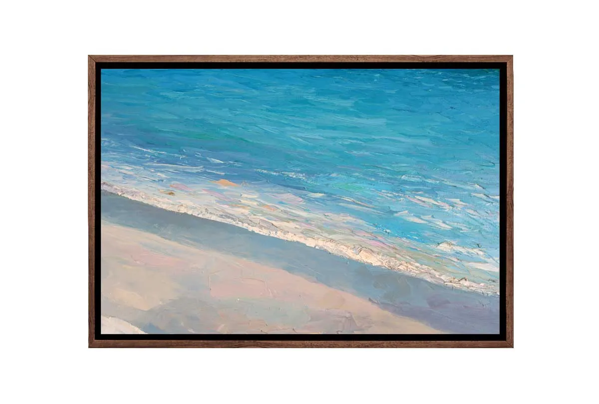 Beach from Above Painting | Canvas Wall Art Print