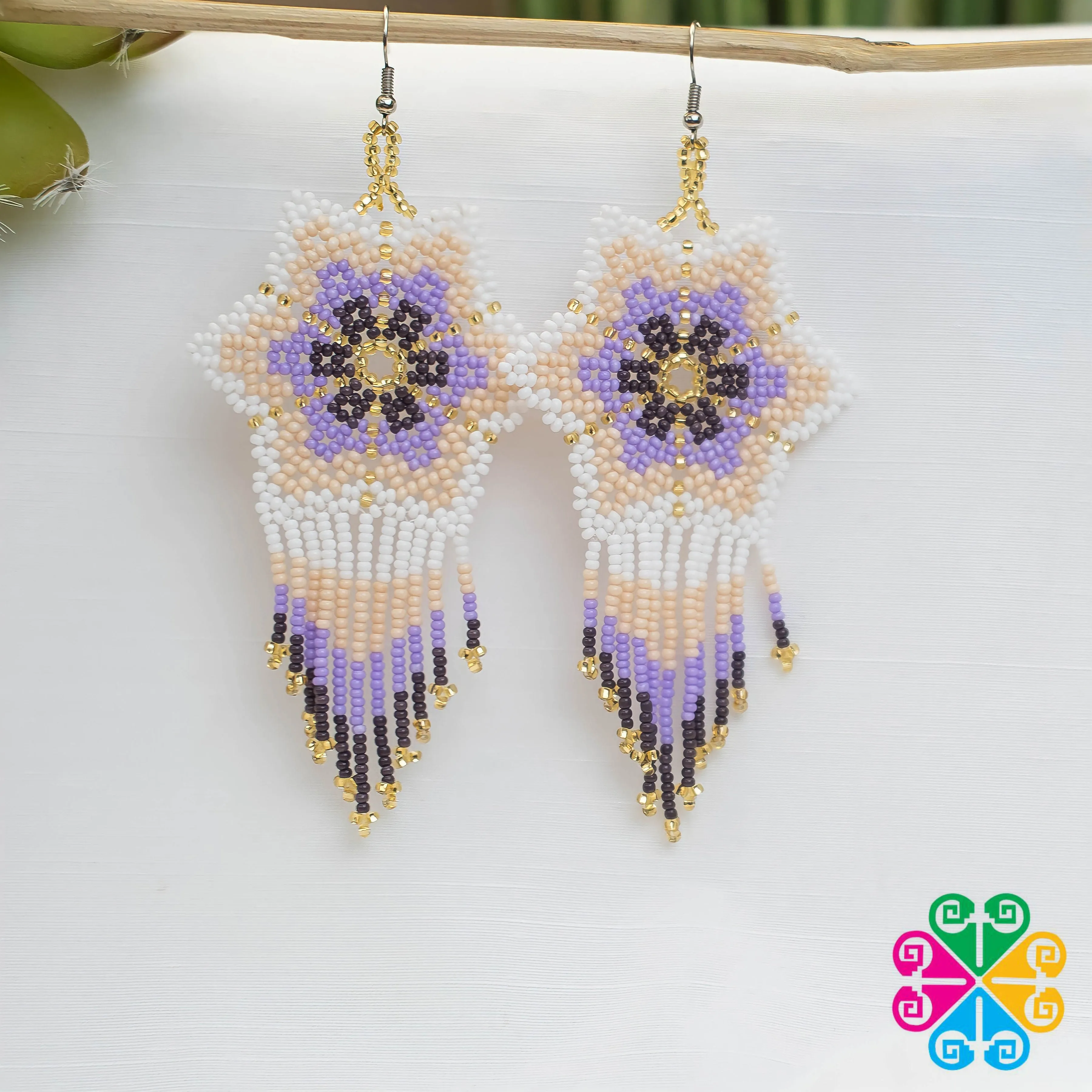 Beaded Estrella Earrings