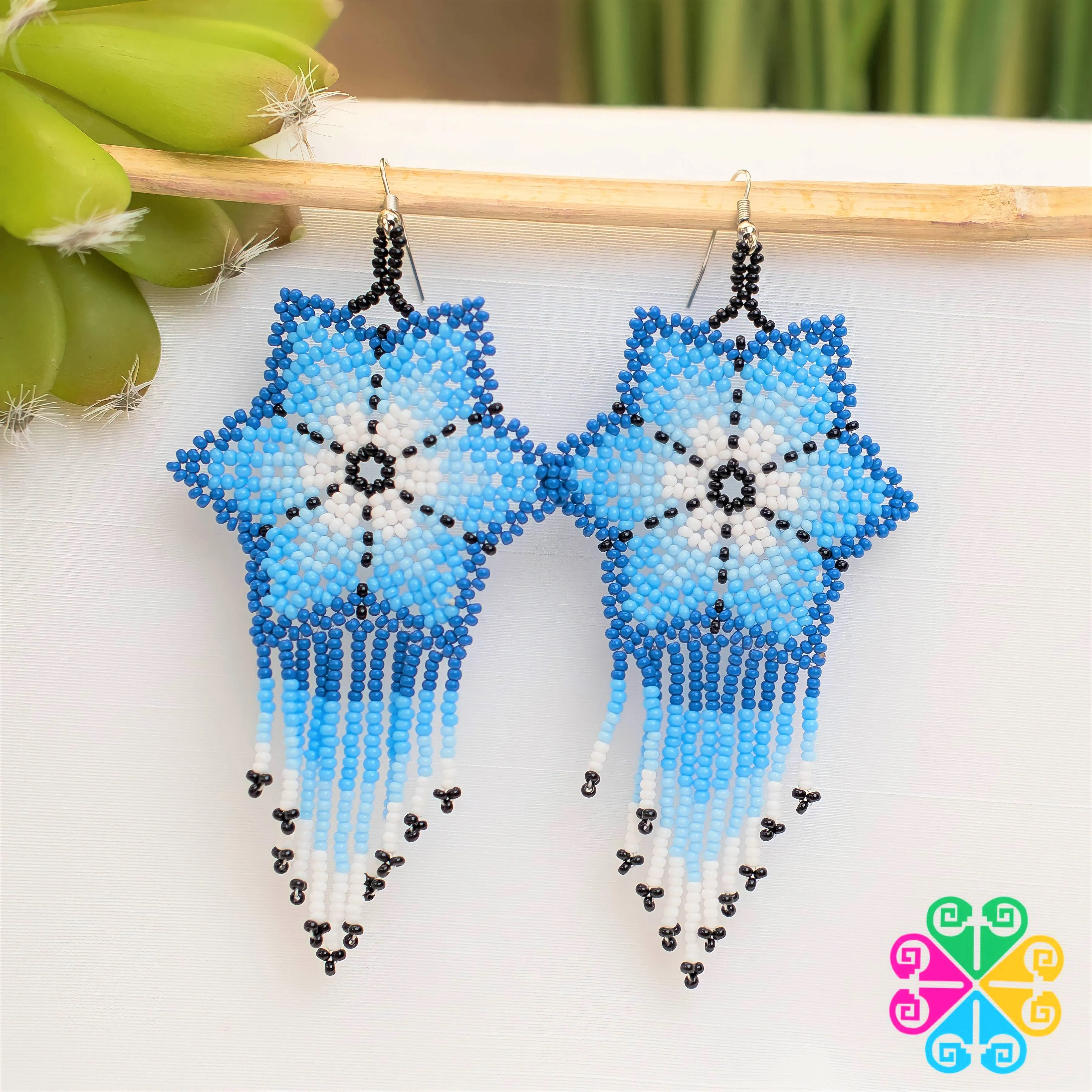 Beaded Estrella Earrings