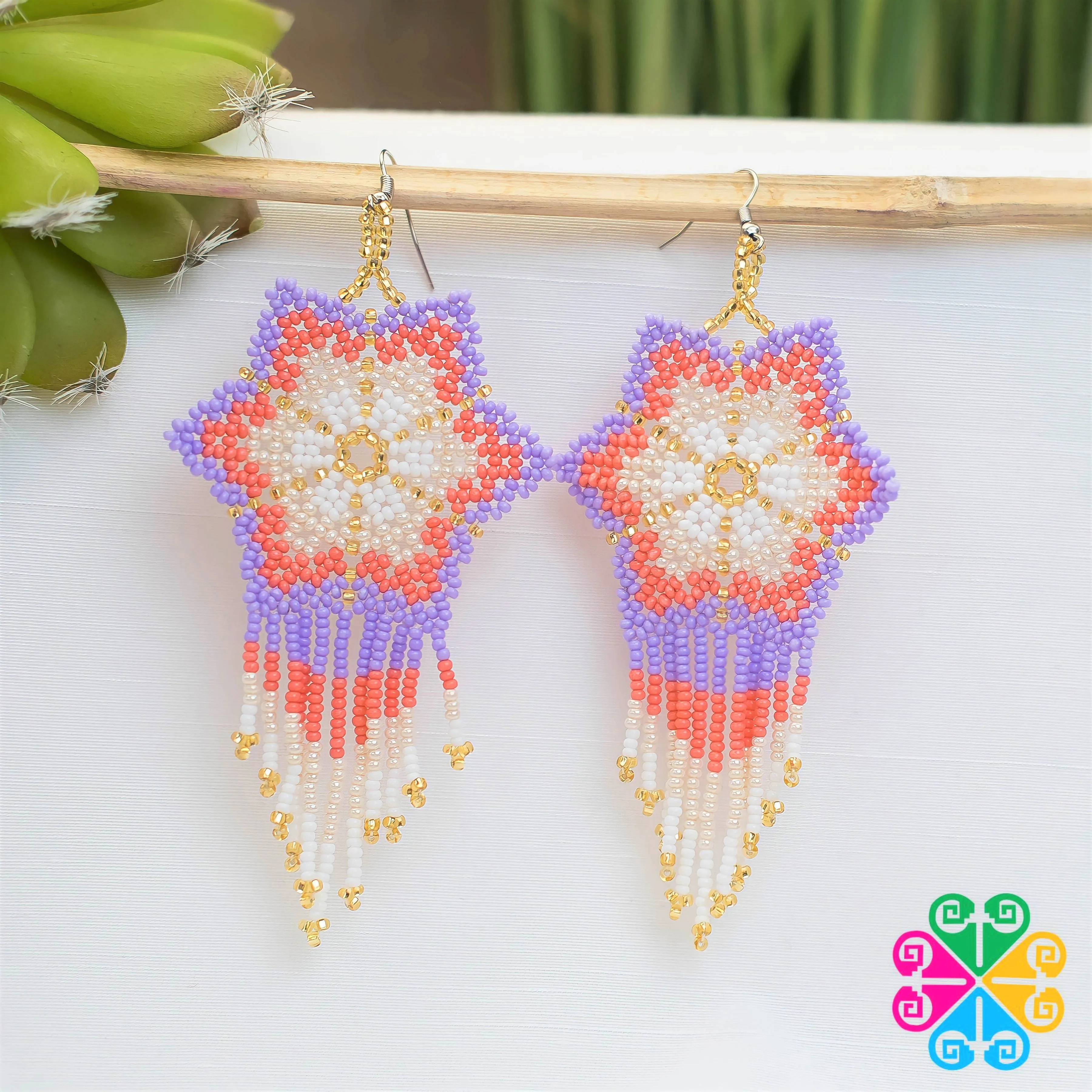 Beaded Estrella Earrings