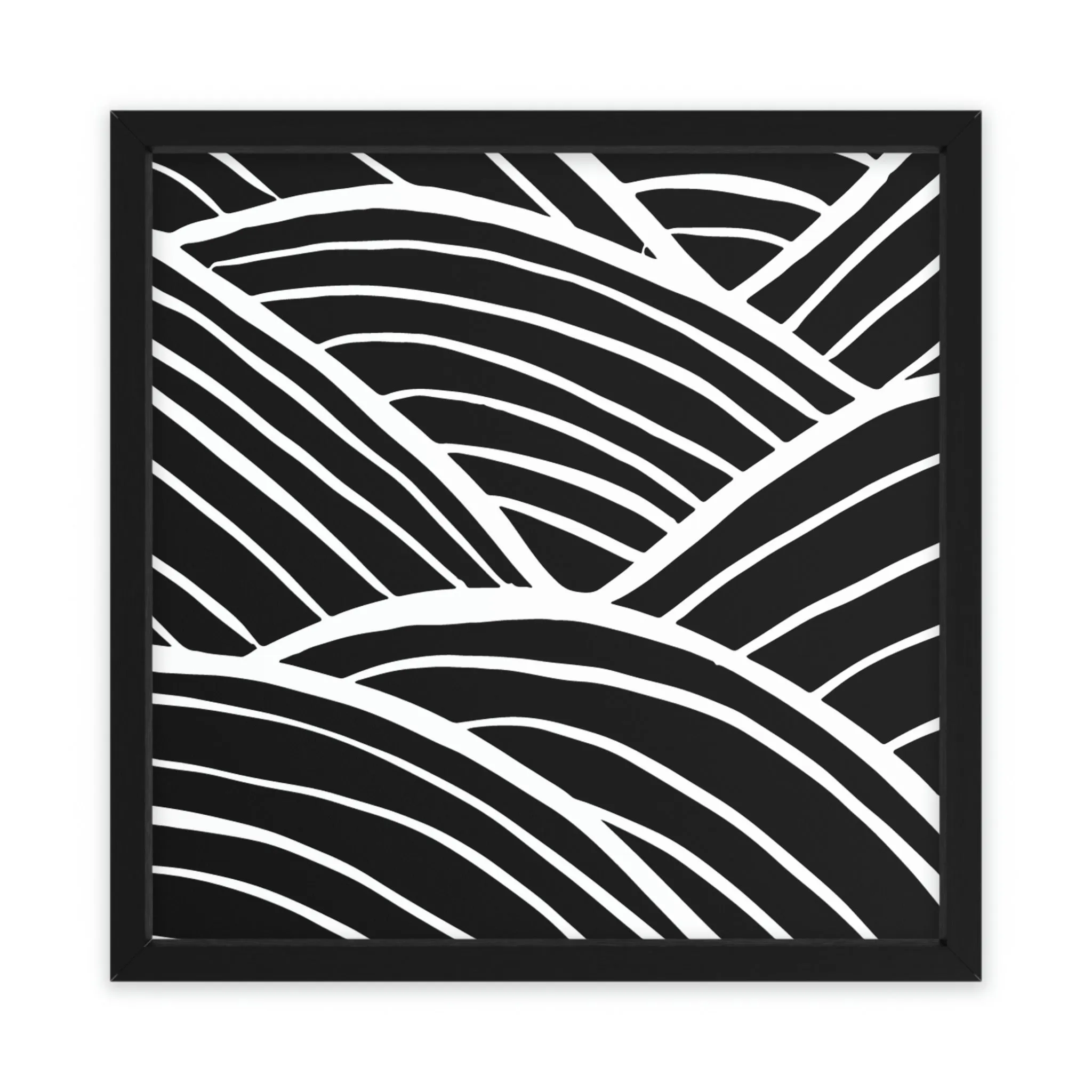 Black and White Pattern Background Framed Poster