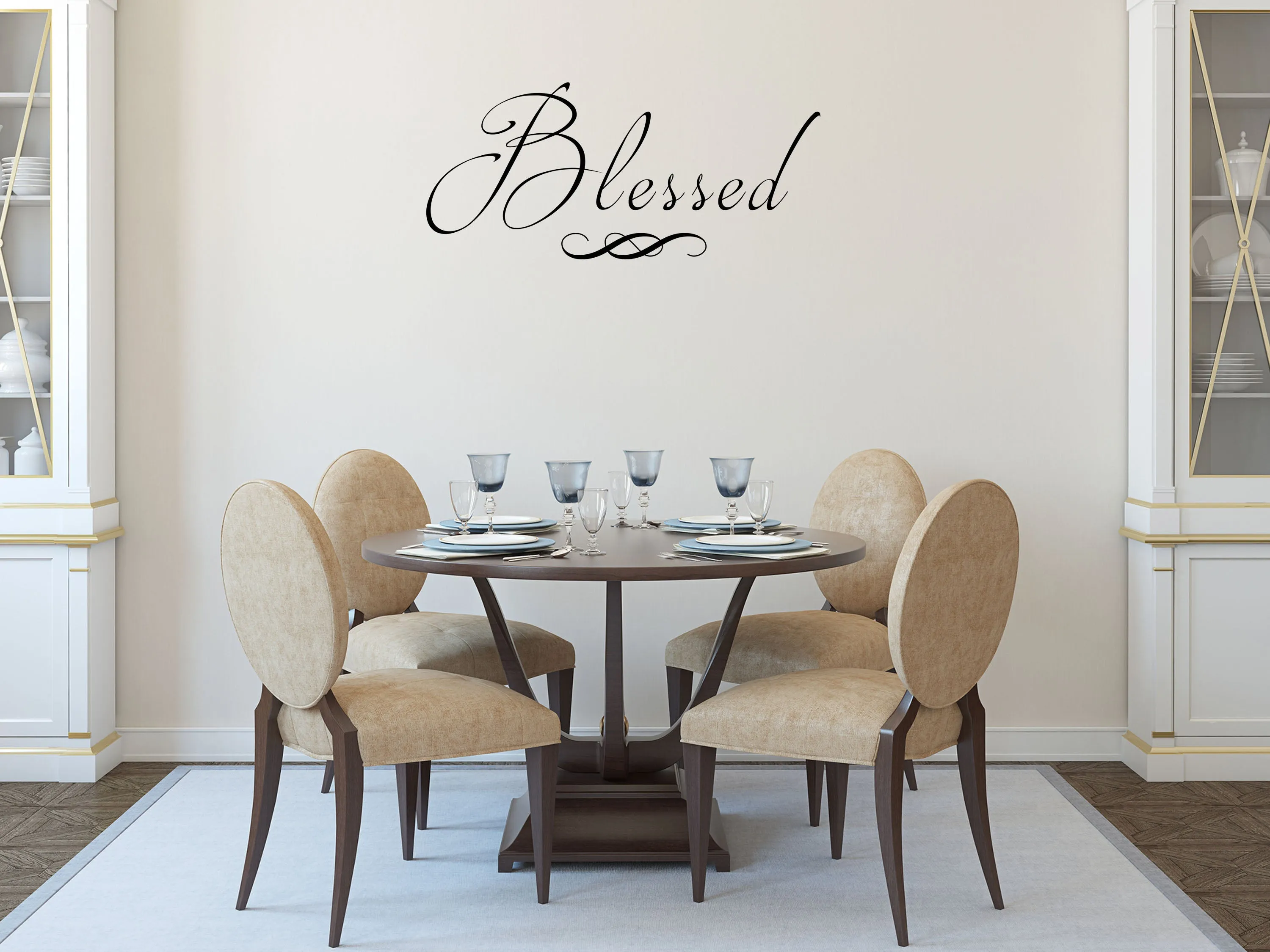 Blessed Bible Wall Bedroom Decal