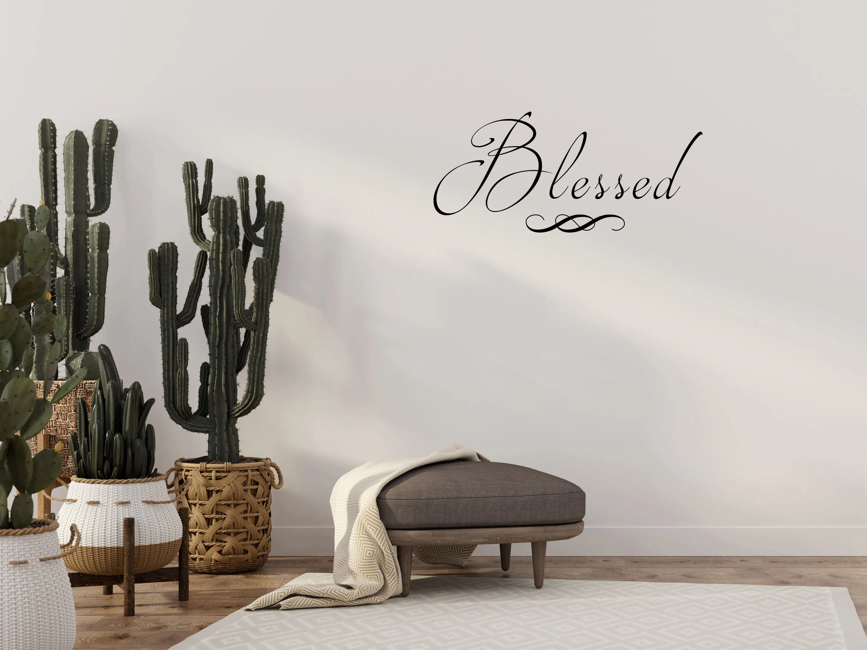 Blessed Bible Wall Bedroom Decal