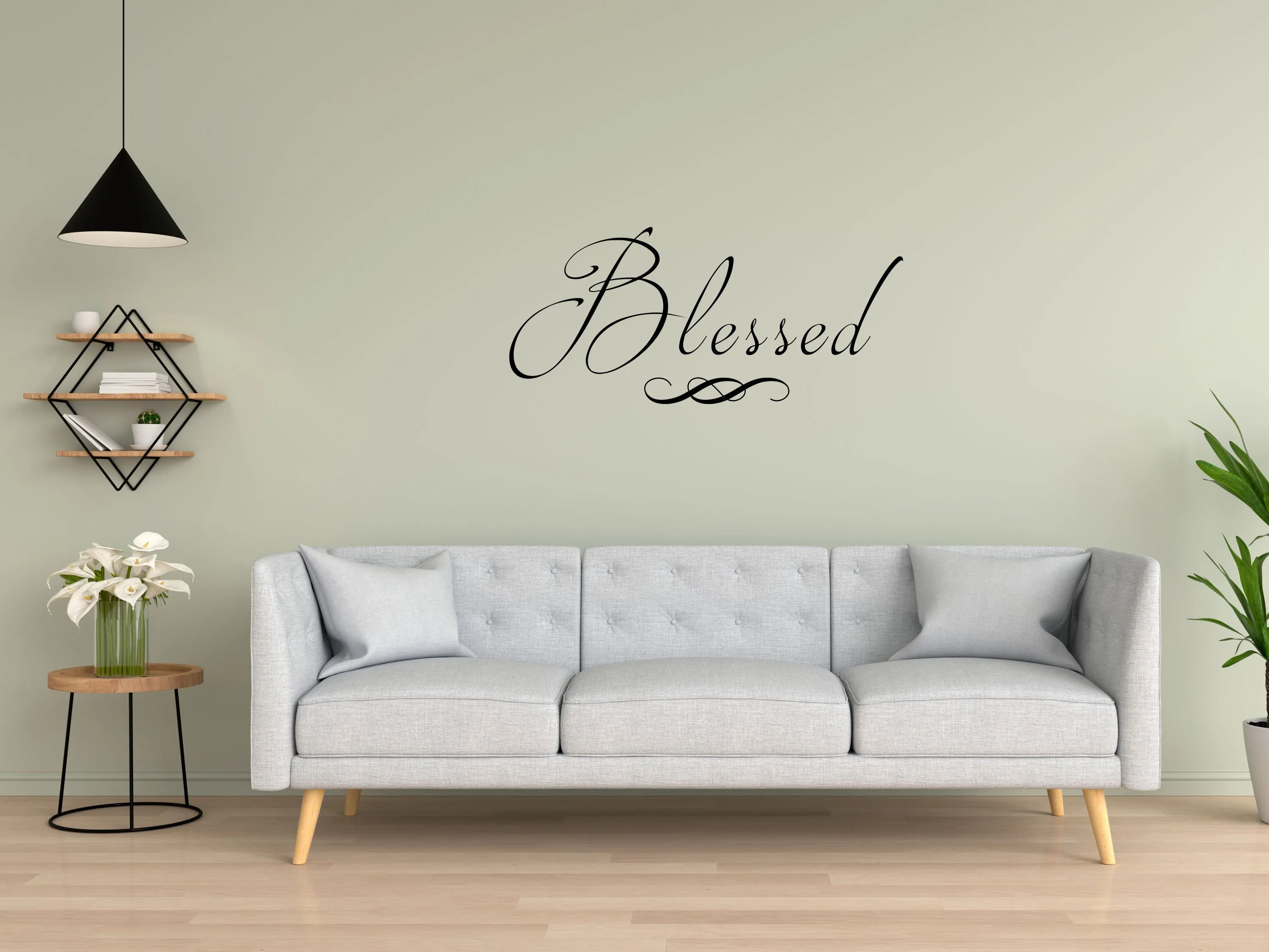 Blessed Bible Wall Bedroom Decal