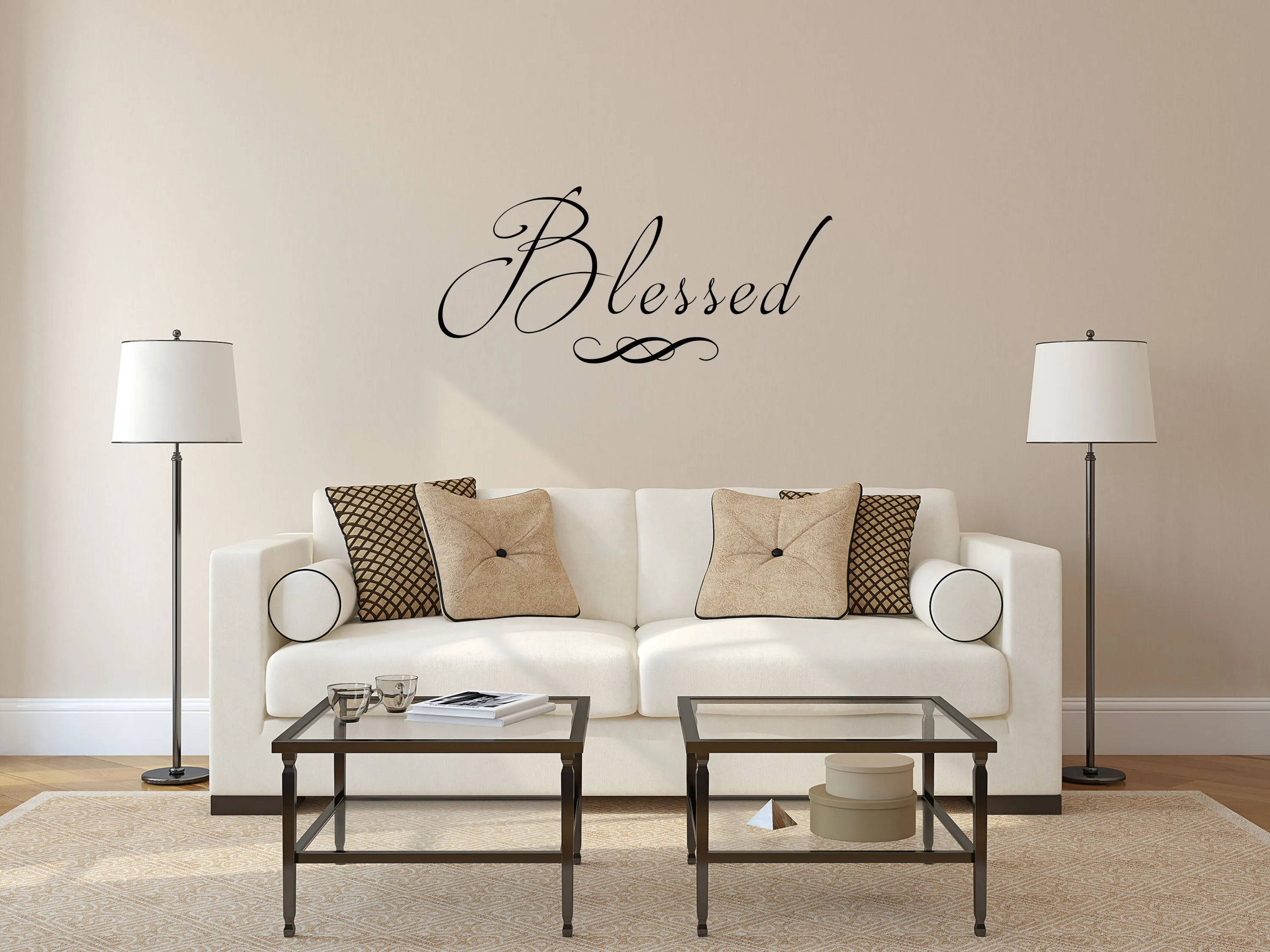 Blessed Bible Wall Bedroom Decal