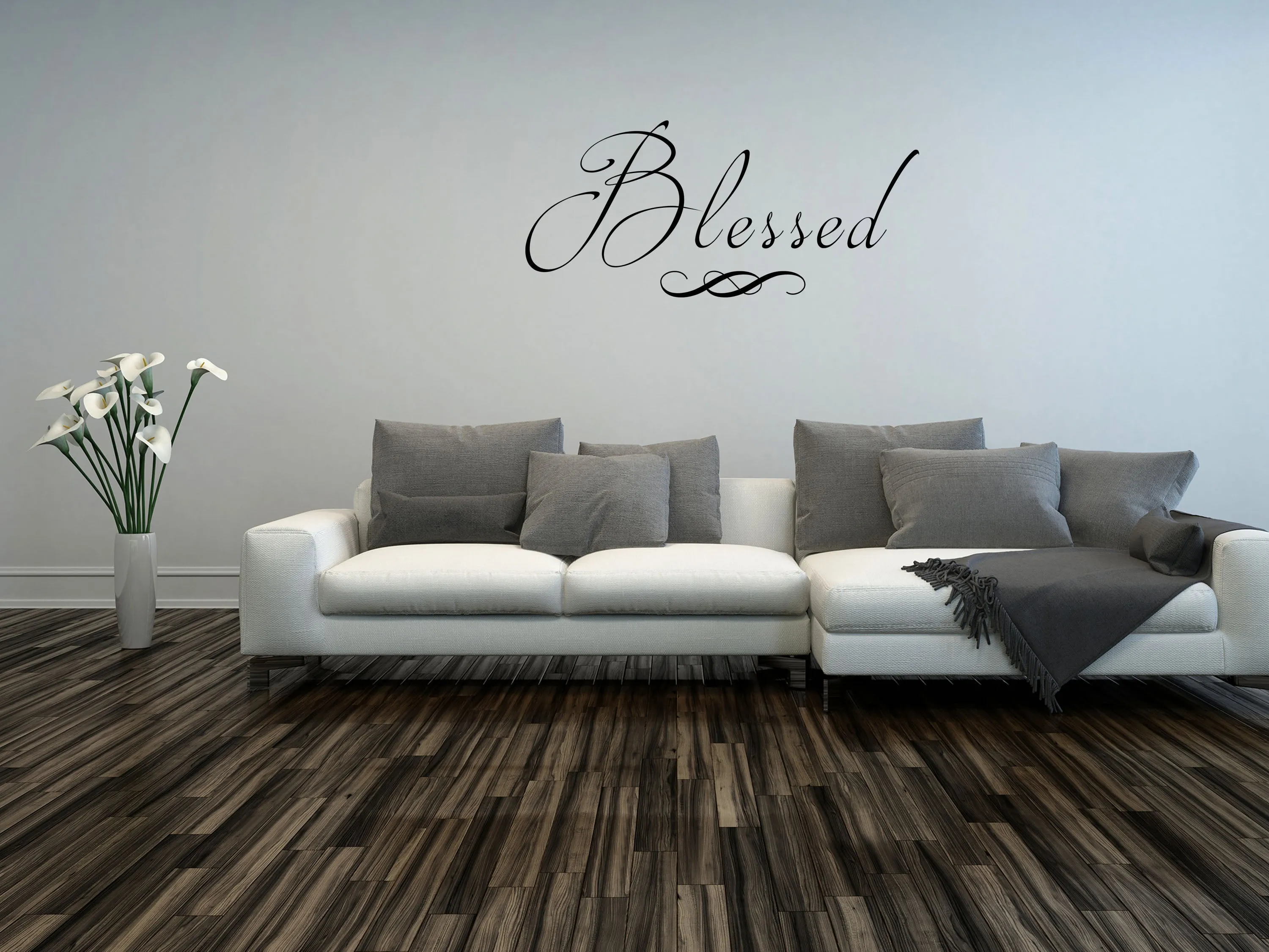 Blessed Bible Wall Bedroom Decal