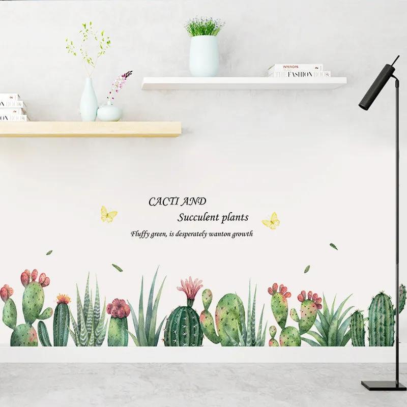 Blooming Cactus Peel and Stick Wall Decals