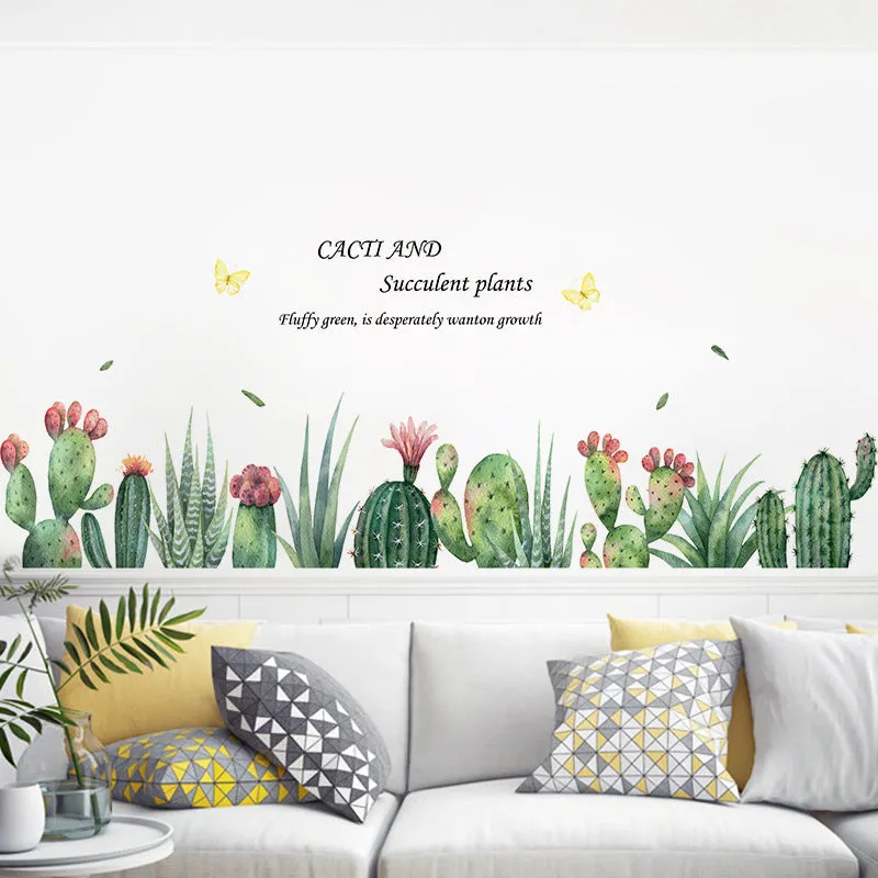 Blooming Cactus Peel and Stick Wall Decals