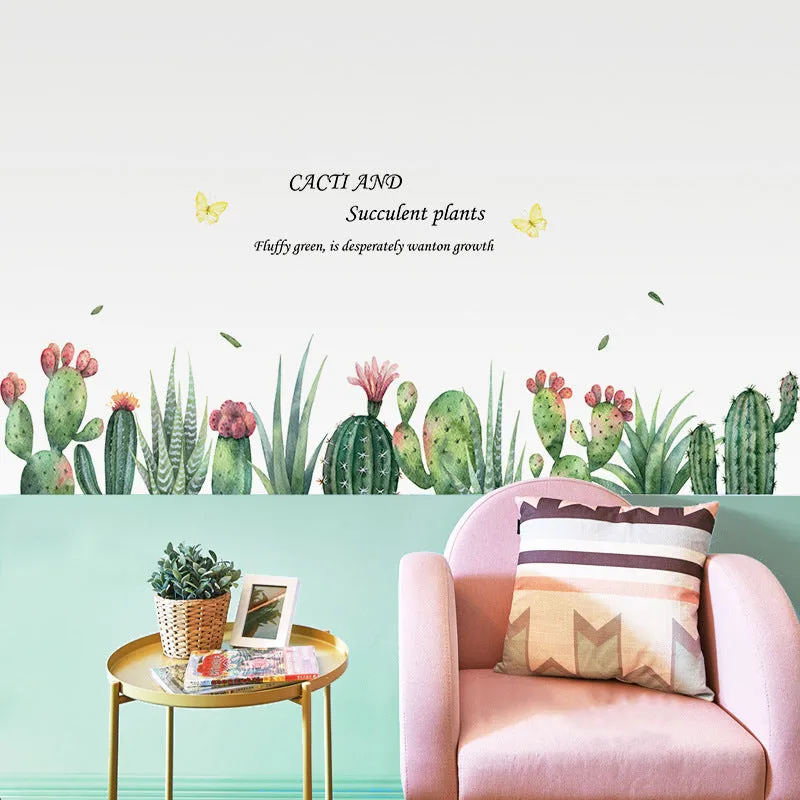 Blooming Cactus Peel and Stick Wall Decals