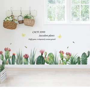 Blooming Cactus Peel and Stick Wall Decals