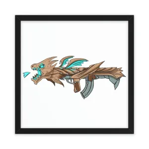 Blue Dragon Weapon Framed Poster