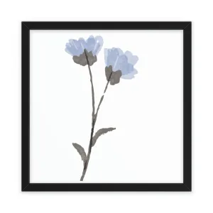 Blue Flowers Framed Poster