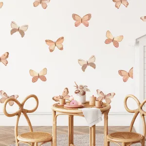 Bohemian Butterflies Fabric Wall Decal Set