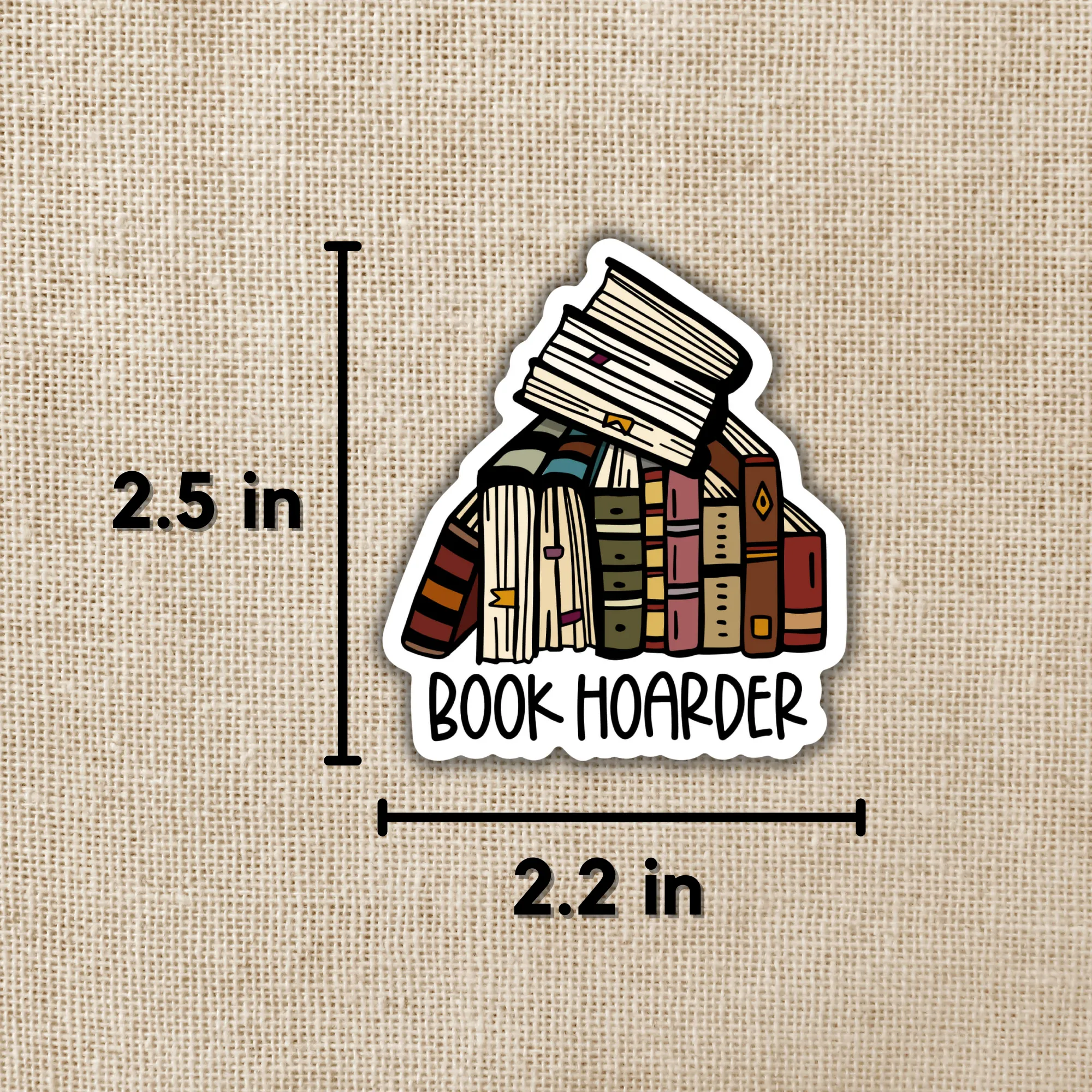 Book Hoarder Sticker