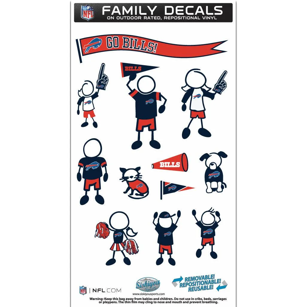 Buffalo Bills Family Decal Set Medium