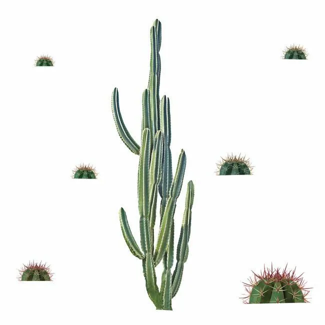 Cactus Giant Peel and Stick Wall Decals