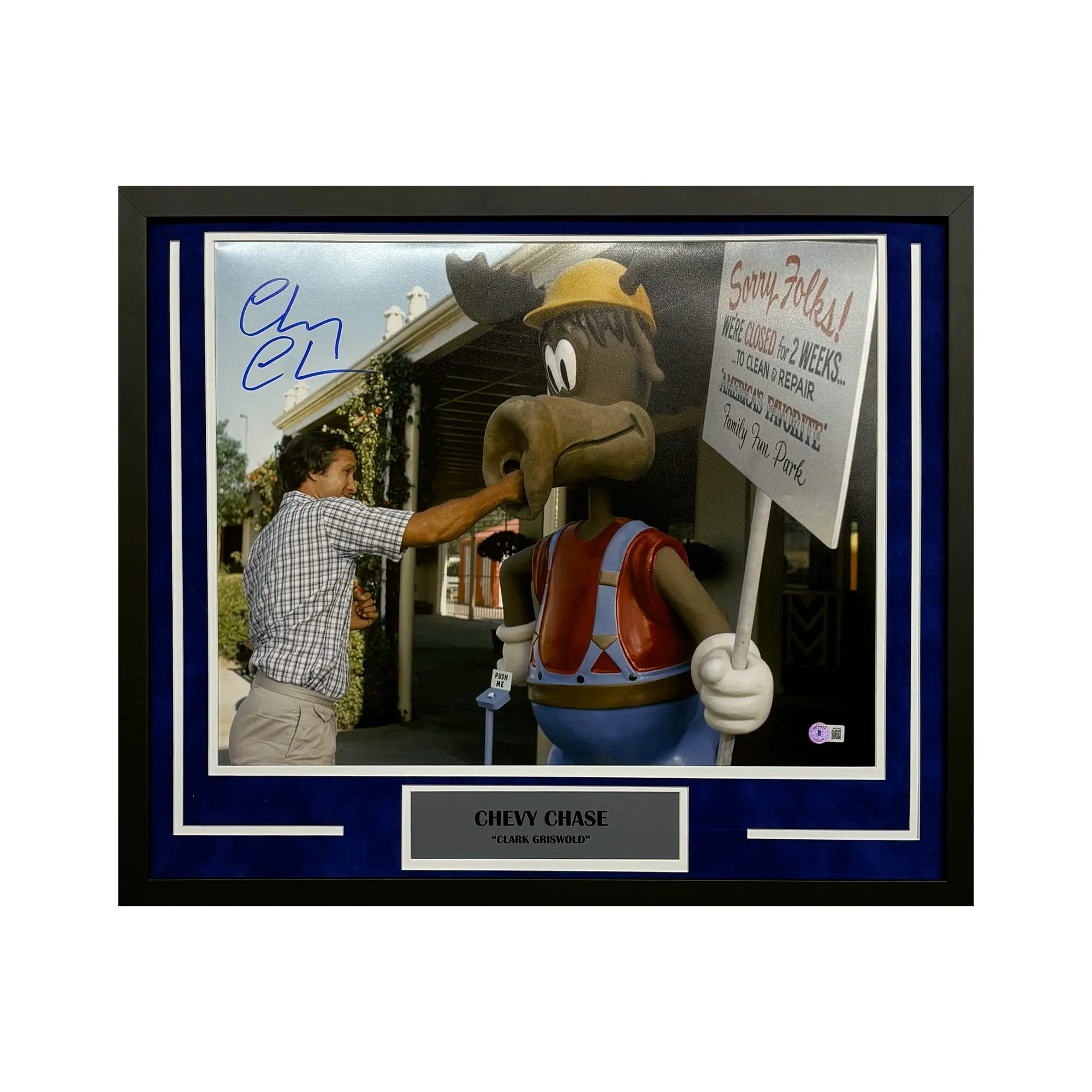 Chevy Chase Hand Signed & Framed 16x20 Vacation Photo