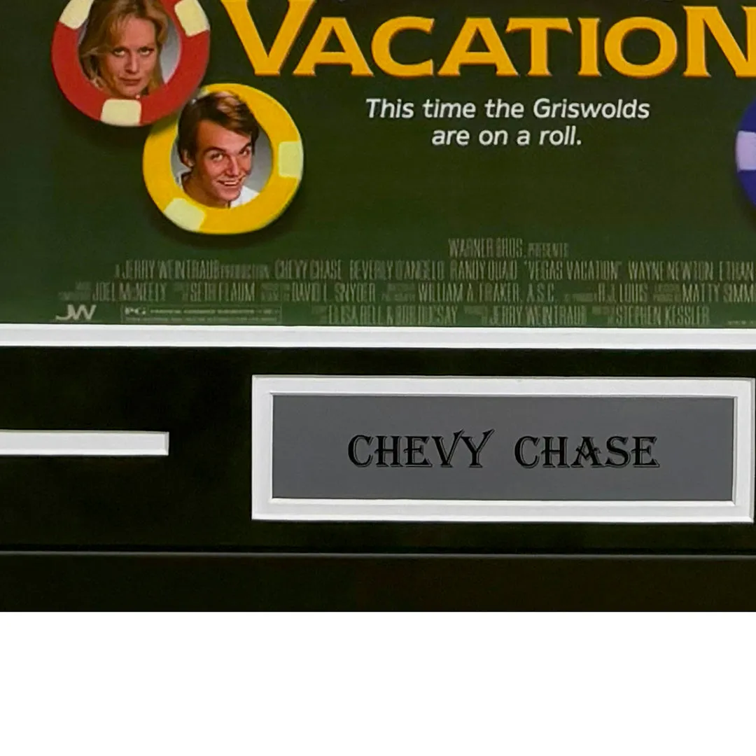 Chevy Chase Hand Signed & Framed Vegas Vacation 16x20 Photo (JSA)