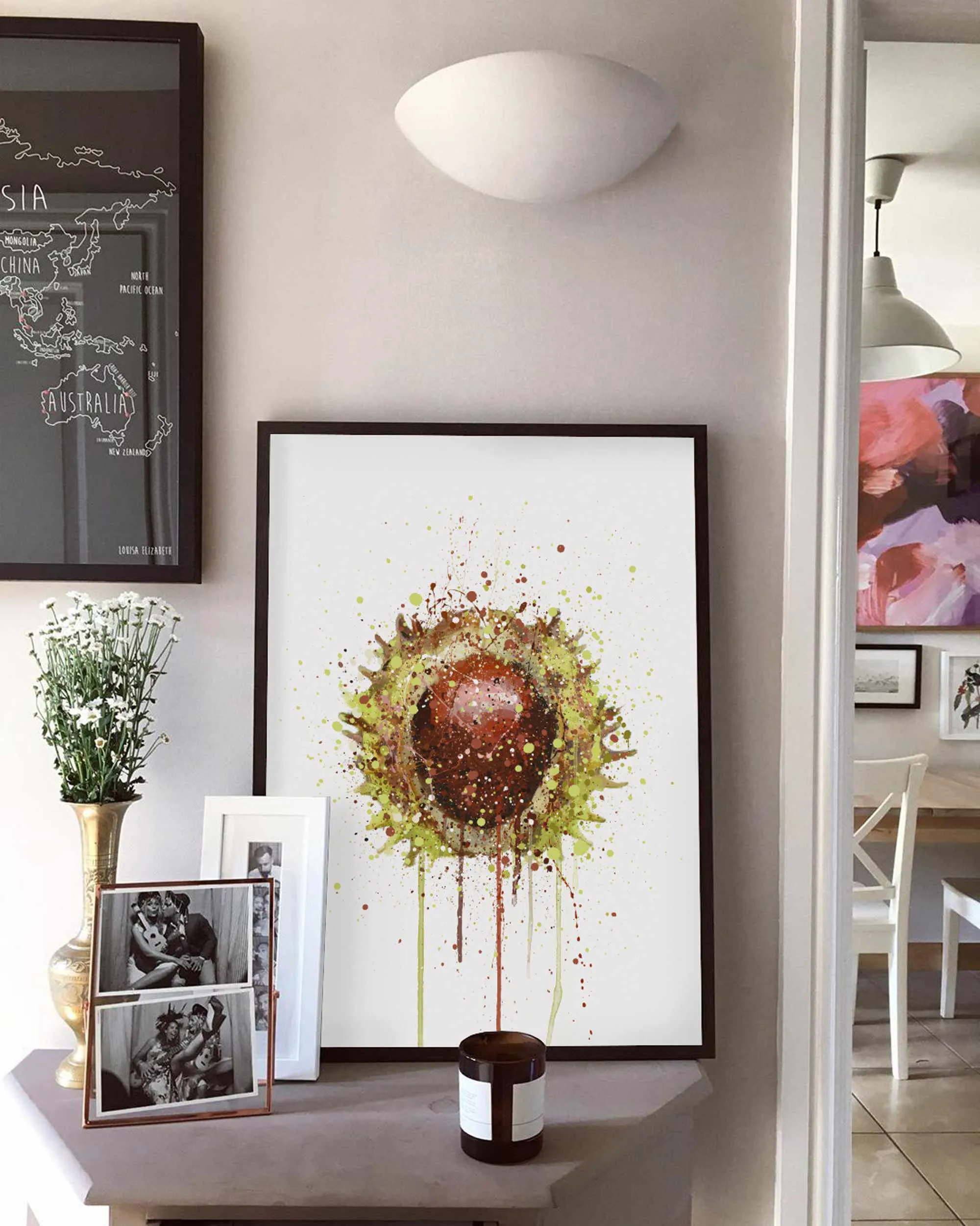 Conker Wall Art Print - Plant Prints, Botanical Art Prints and Botanical Illustrations