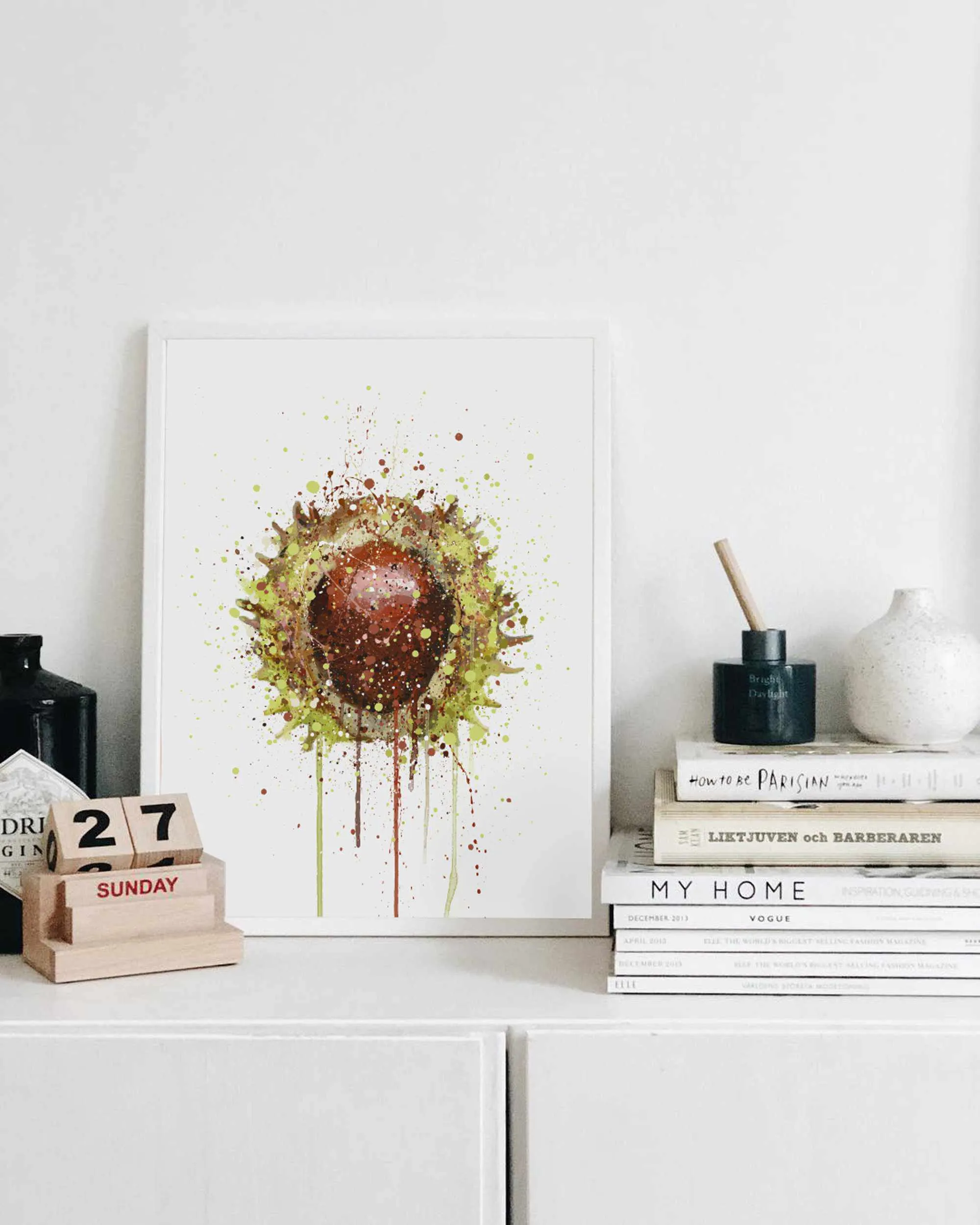 Conker Wall Art Print - Plant Prints, Botanical Art Prints and Botanical Illustrations