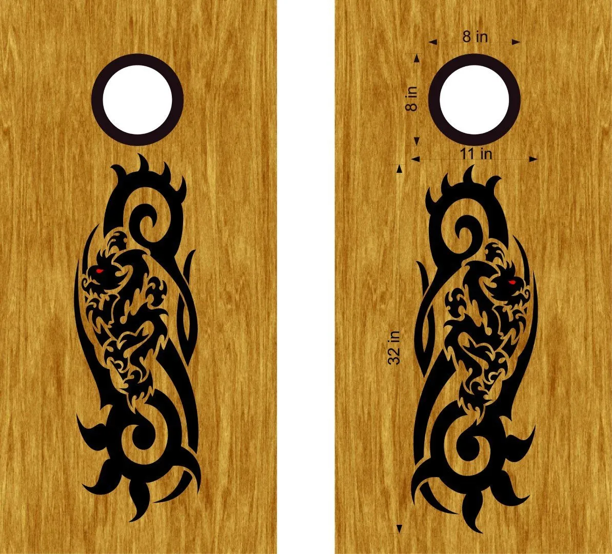 Dragon Cornhole Board Vinyl Decal Sticker DG13