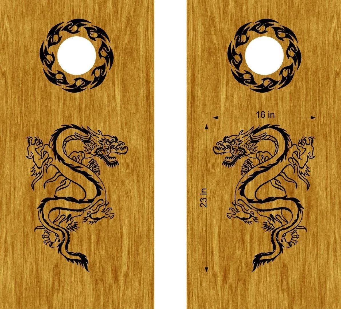 Dragon Cornhole Board Vinyl Decal Sticker DG22b